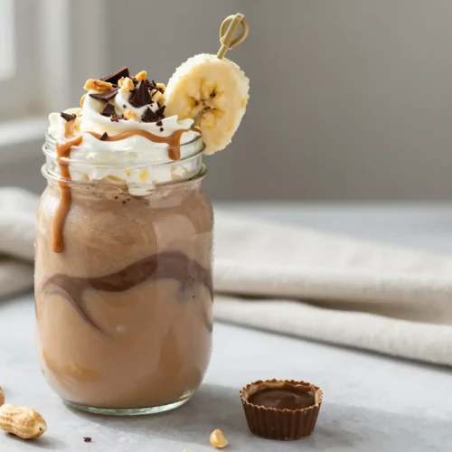 Healthy Peanut Butter Cup Protein Smoothie Recipe