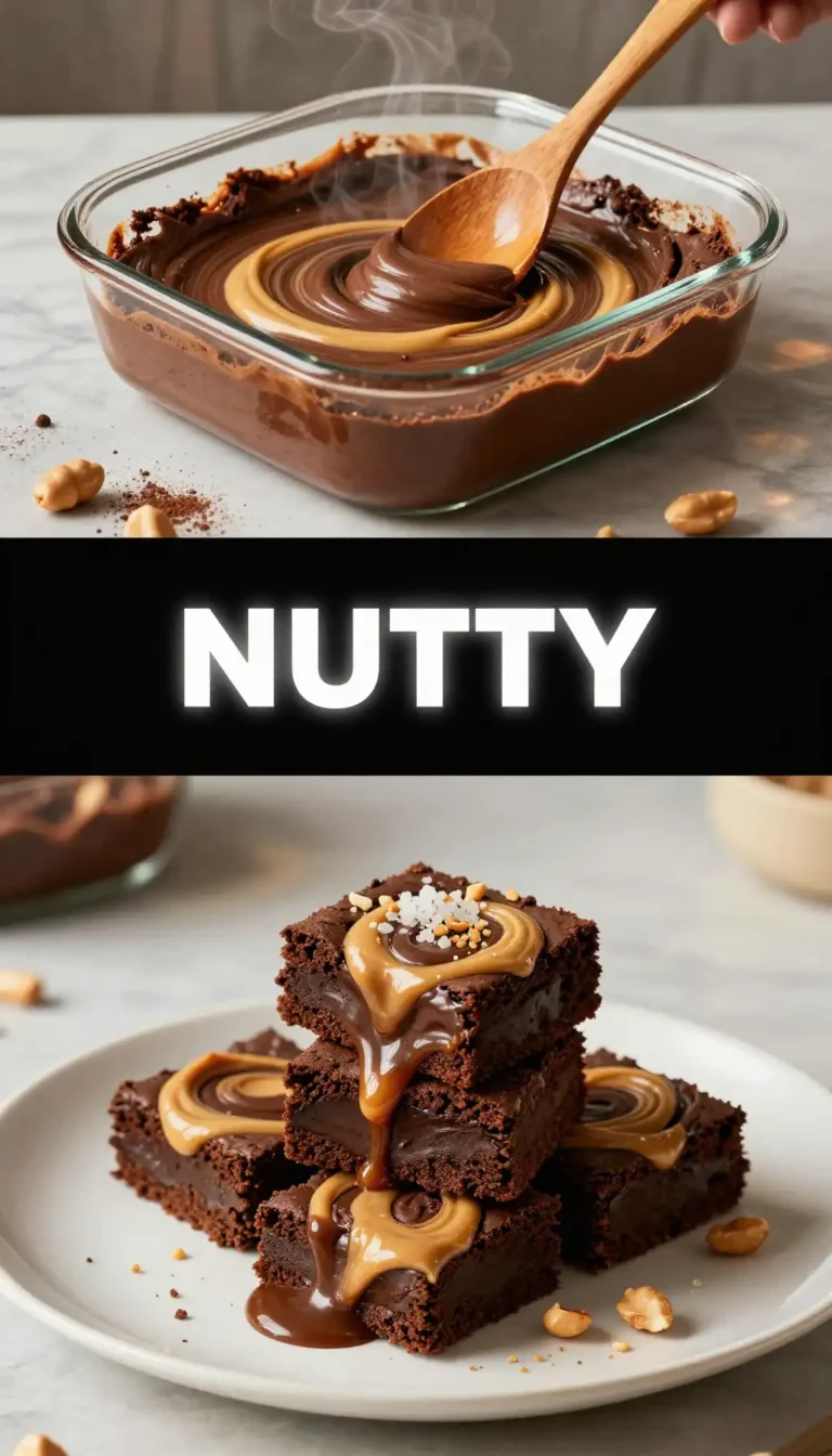 Peanut Butter Swirl Brownies