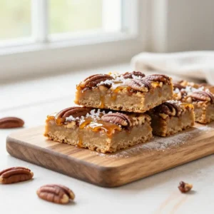 Easy Maple Pecan Flourless Bars | Gluten-Free Dessert