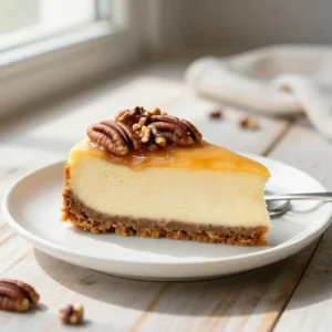 Maple Pecan Cheesecake - Perfect Thanksgiving Dessert