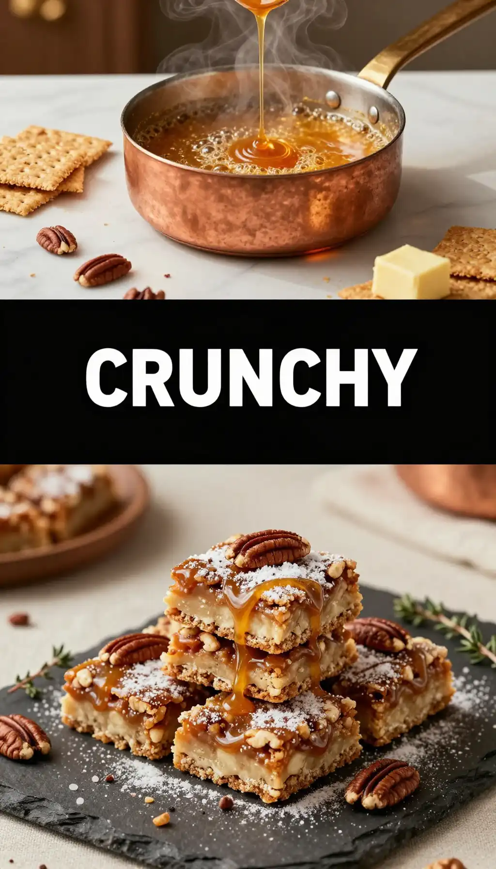 Pecan Praline Crunch Bars pinterest pin