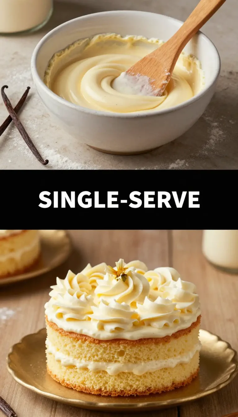 Personal Vanilla Bean Layer Cake