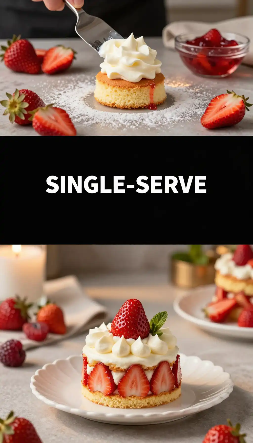 Petite Strawberry And Cream Cake