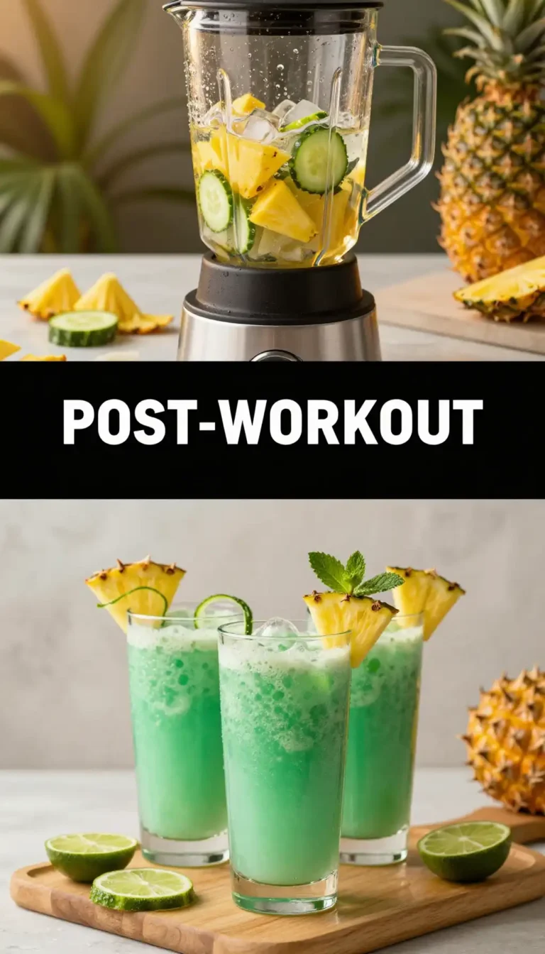 Pineapple Cucumber Smoothie for Hydration