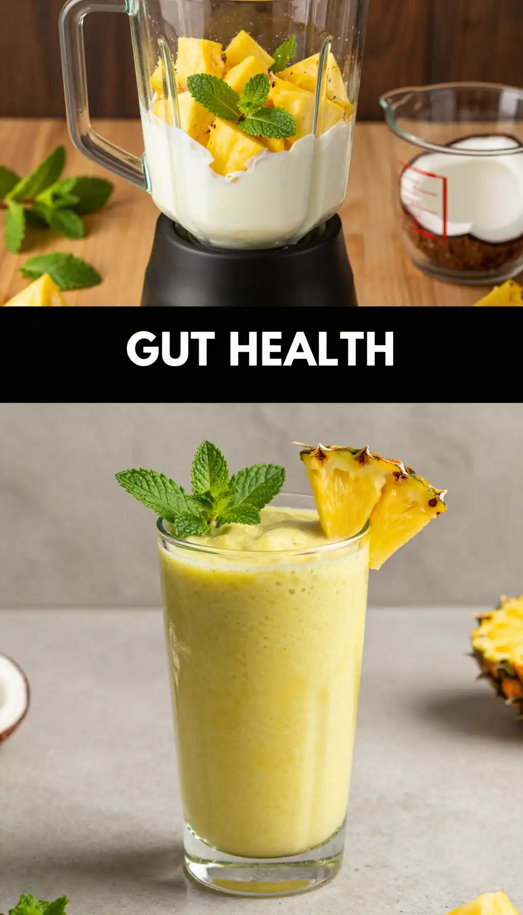 Pineapple Mint Smoothie for Digestive Aid