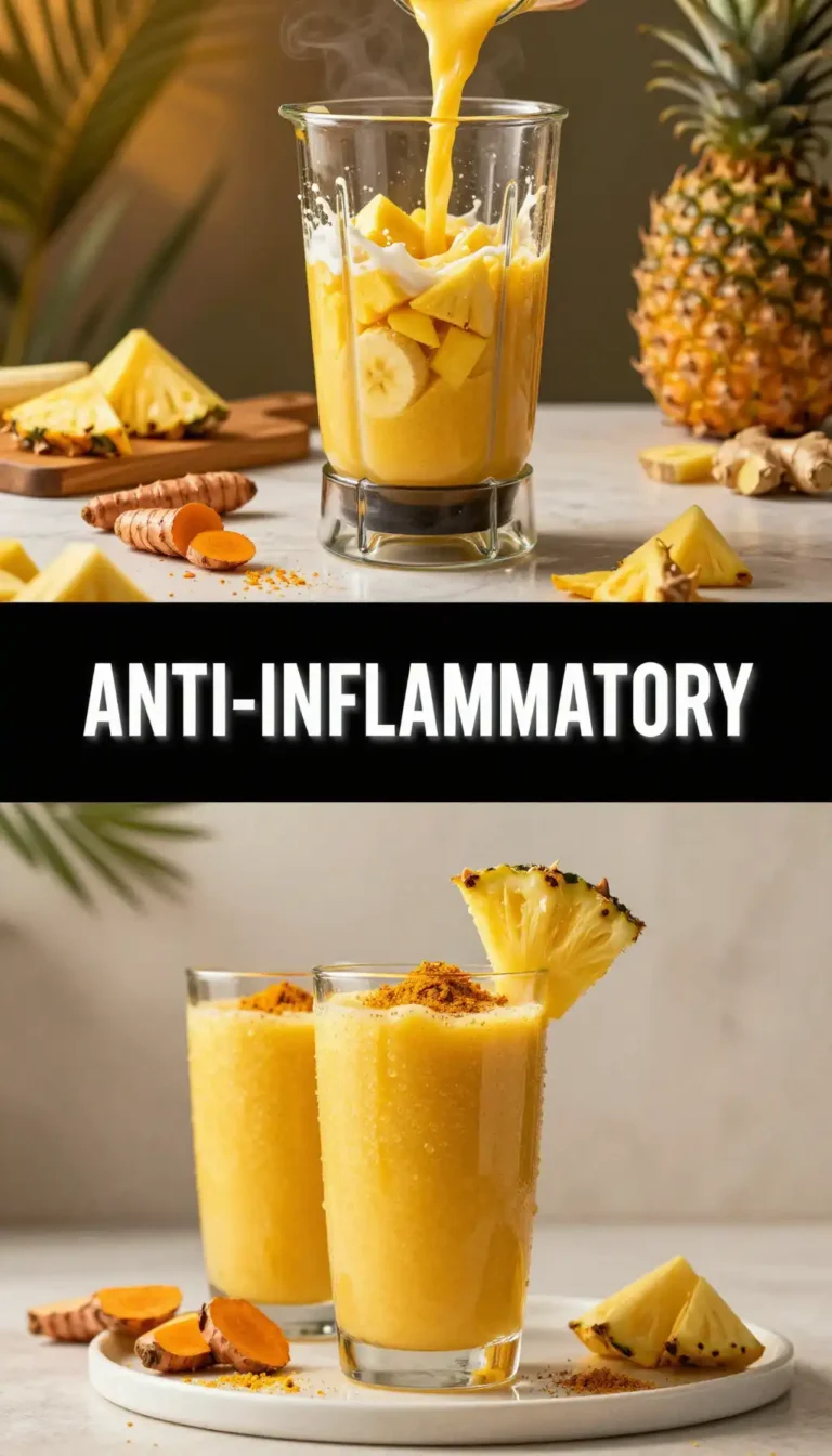 Pineapple Turmeric Smoothie for Anti-Inflammatory