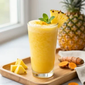 Pineapple Turmeric Smoothie for Anti-Inflammatory Benefits