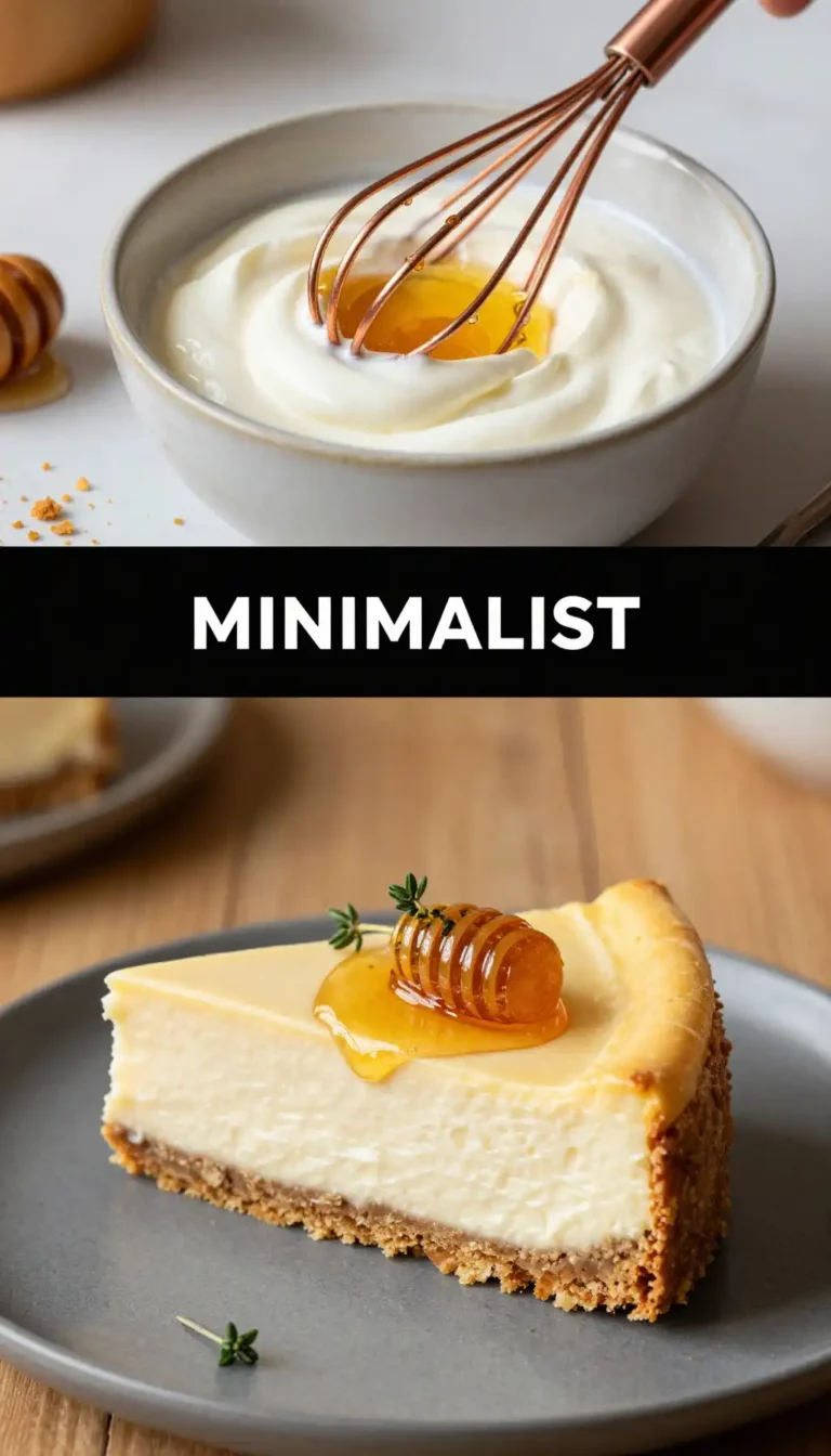 Plain Yogurt And Honey Cheesecake