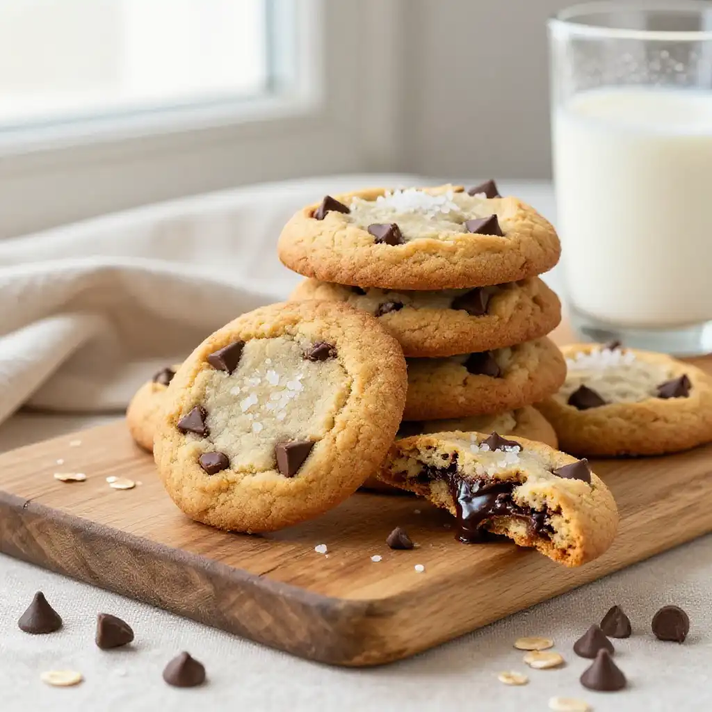 Plant-Based Chocolate Chip Cookies plated dish