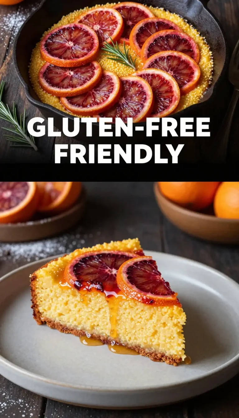 Polenta And Blood Orange Sponge Cake