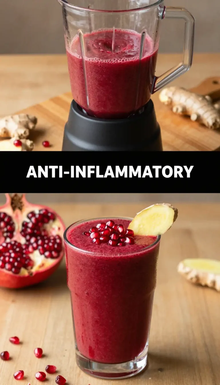 Pomegranate Ginger Smoothie for Heart Health