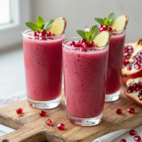 Easy Pomegranate Ginger Smoothie for Heart Health