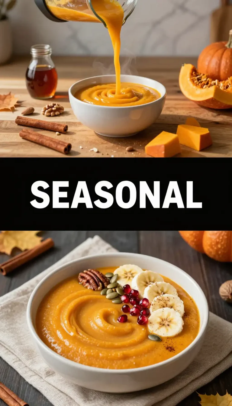 Pumpkin Pie Smoothie Bowl for Thanksgiving