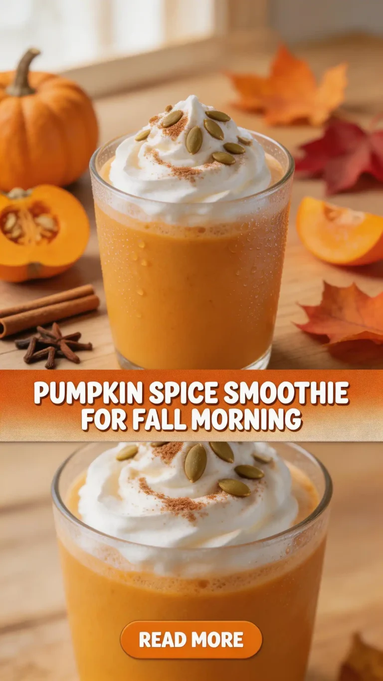 Pumpkin Spice Smoothie for Fall Morning