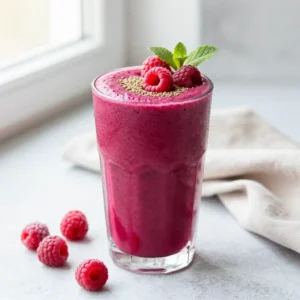 Raspberry Beet Smoothie for Workout Recovery