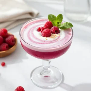 Healthy Raspberry Coconut Cream Smoothie (Dairy-Free)