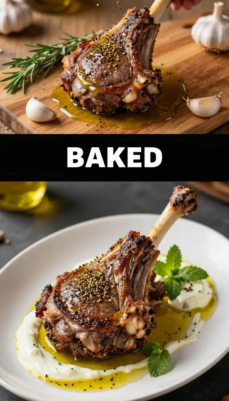 Roasted Za'atar Lamb Shoulder with Garlic Yogurt