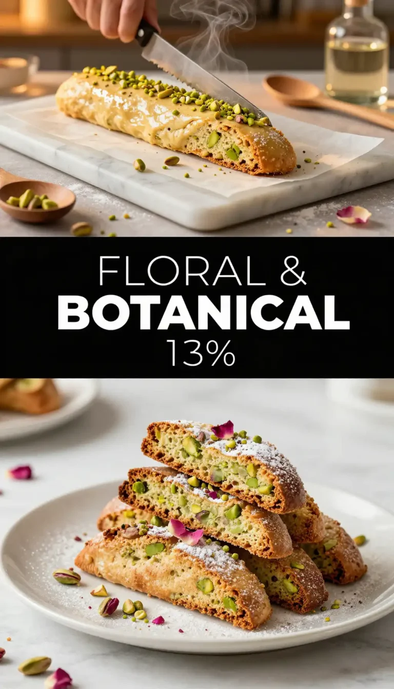 Rose Water And Pistachio Biscotti