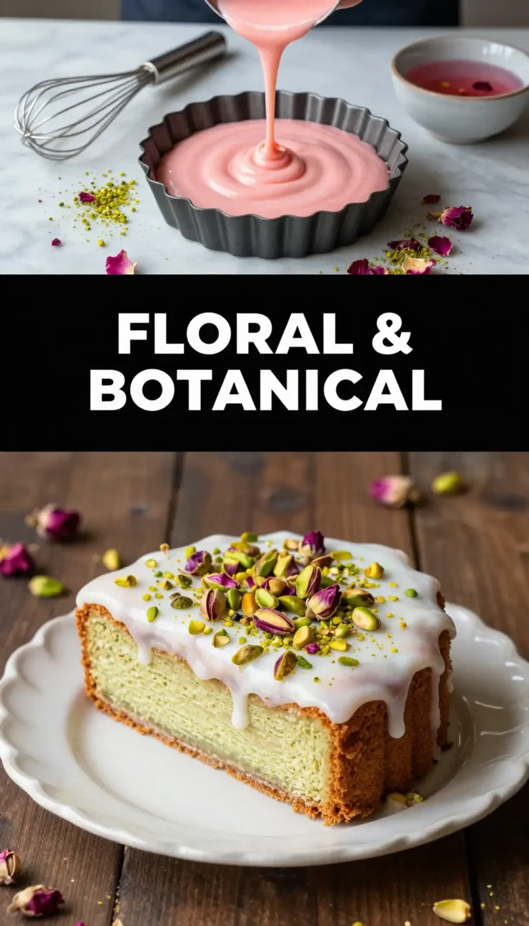 Rose Water And Pistachio Layer Cake