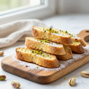 Easy Saffron Pistachio Biscotti Recipe | Holiday Baking