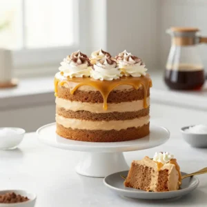 Decadent Salted Caramel Macchiato Layer Cake Recipe
