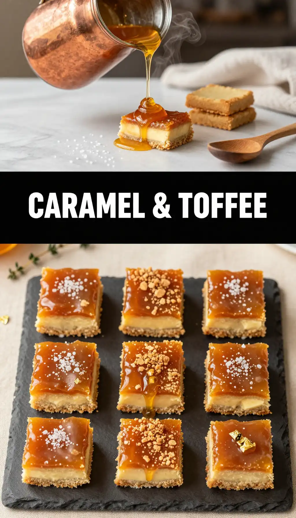 Salted Honey And Caramel Bars pinterest pin