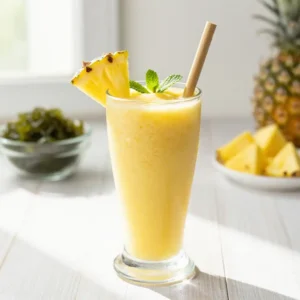 Tropical Sea Moss Pineapple Smoothie for Glowing Skin