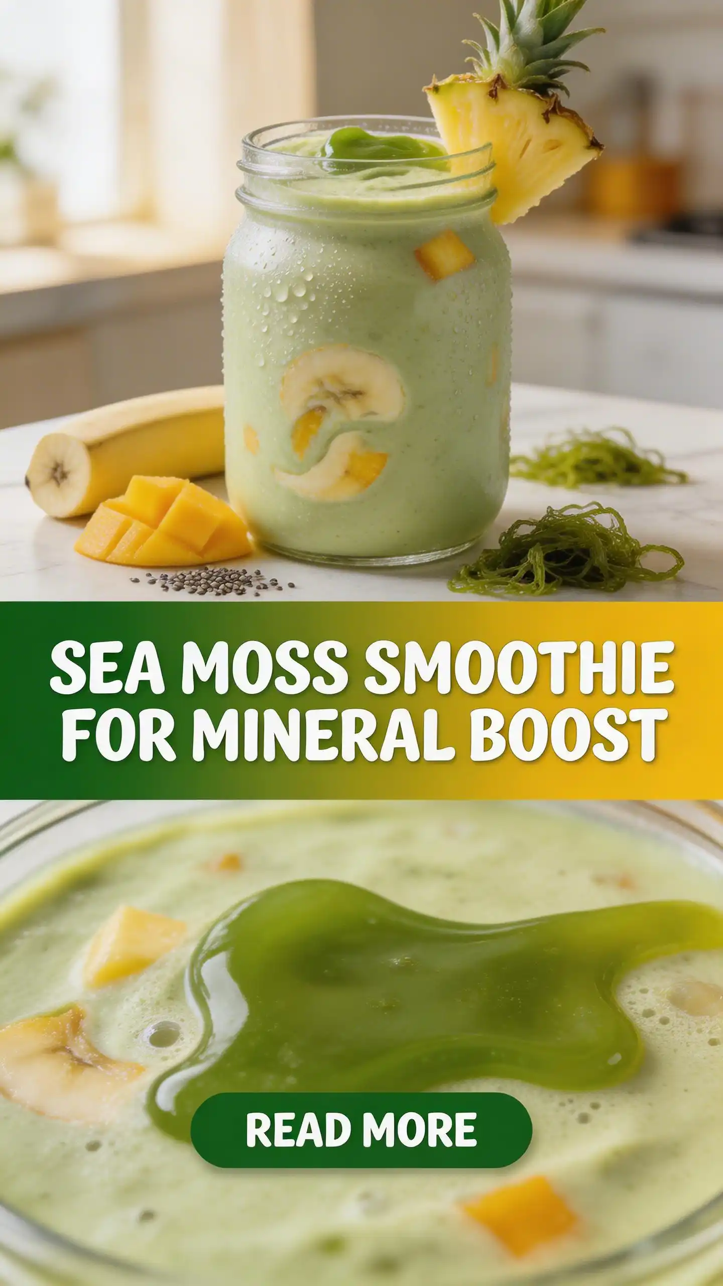 Sea Moss Smoothie for Mineral Boost