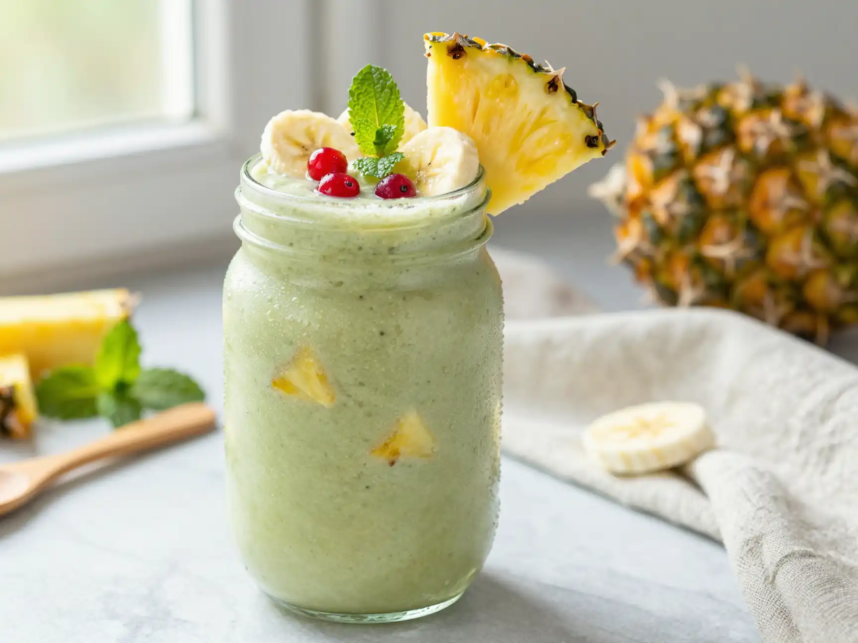 Sea Moss Smoothie for Mineral Boost plated dish