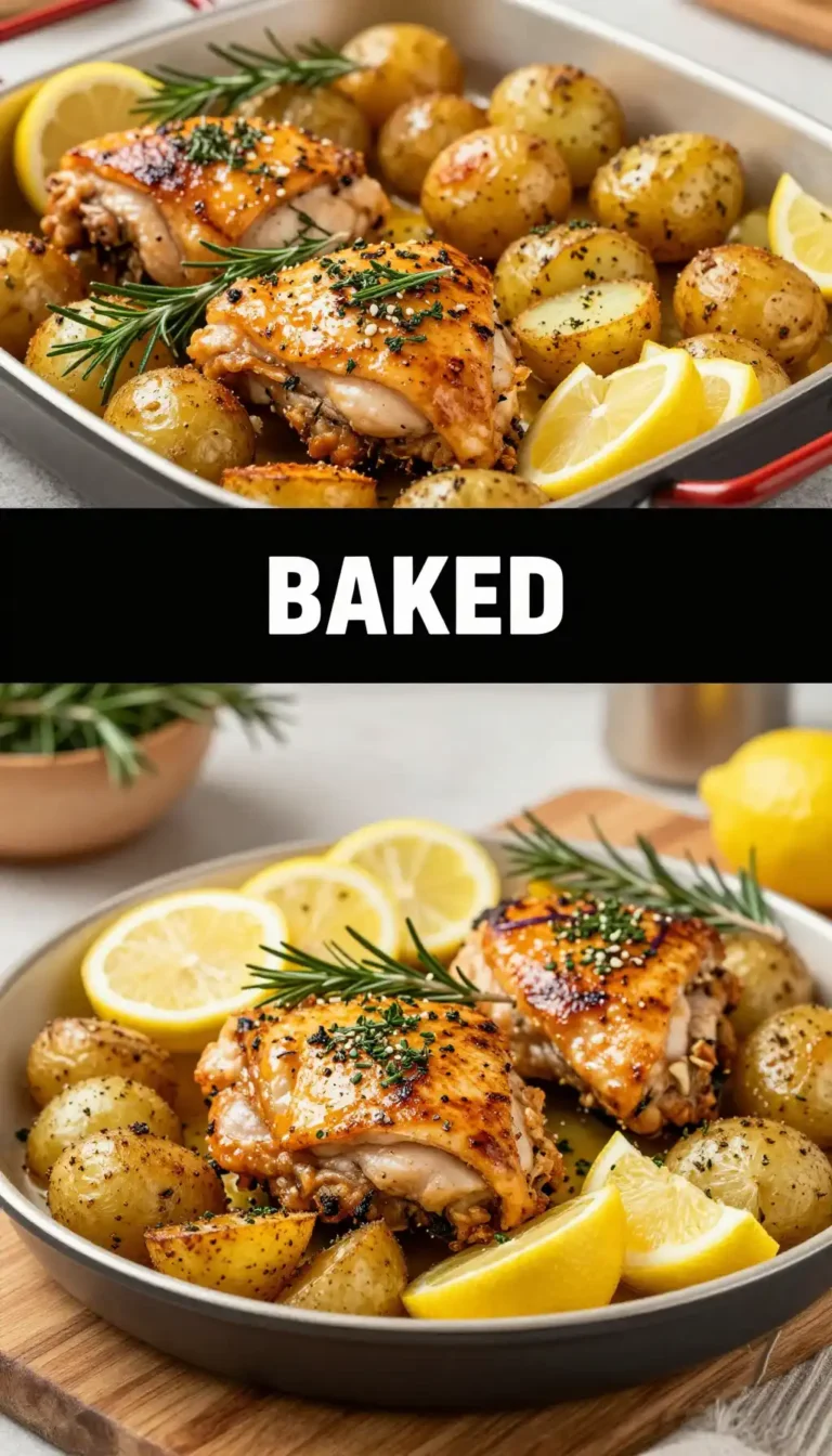 Sheet Pan Lemon Herb Chicken with Potatoes
