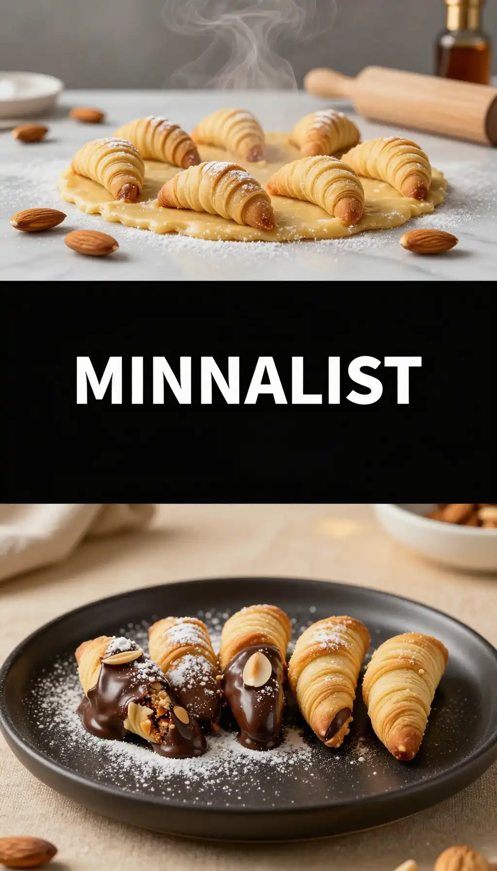 Simple Almond Horns pinterest pin