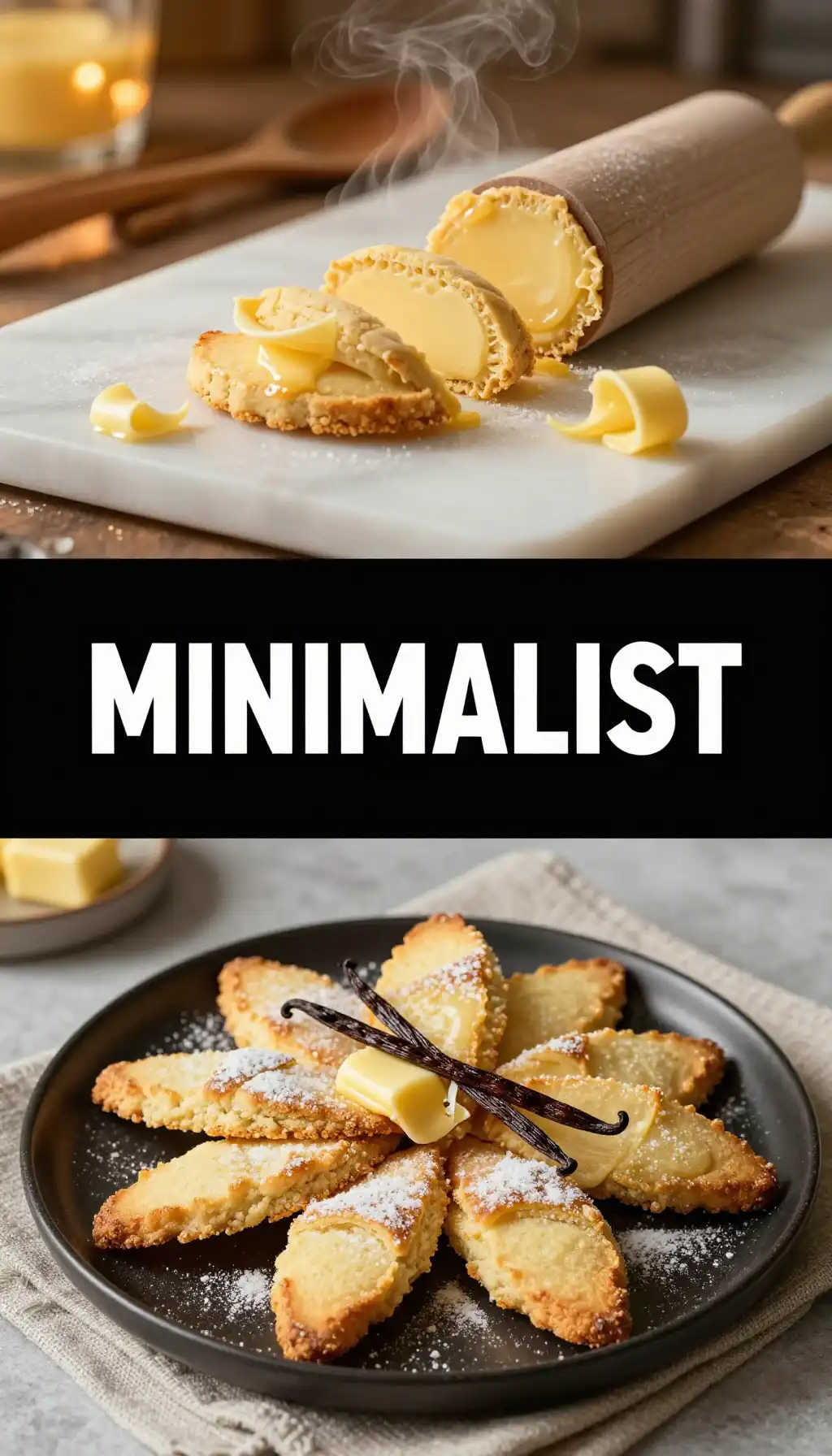 Simple Butter Shortbread Wedges pinterest pin