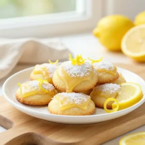 Easy Chewy Lemon Drop Cookies with Zesty Glaze