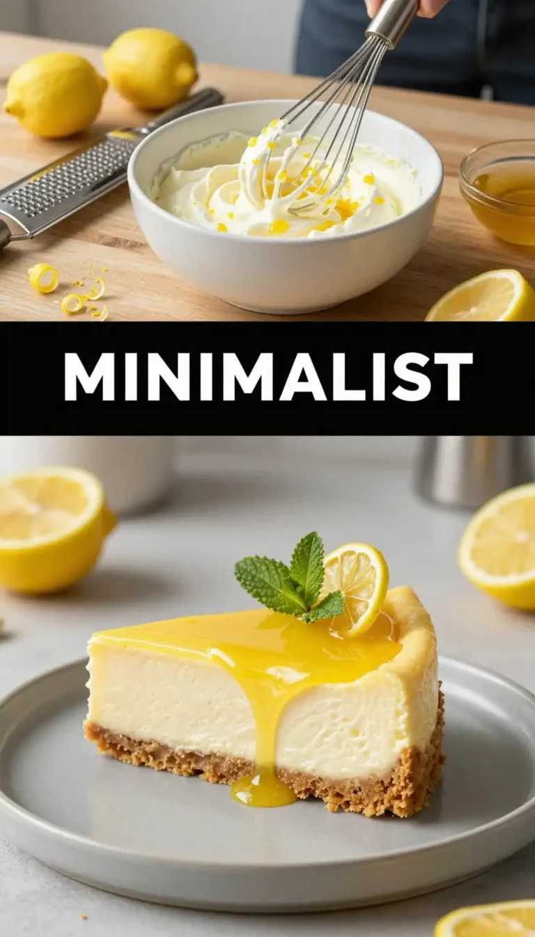 Simple Lemon Ricotta Cheesecake