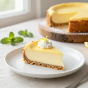 Easy No-Bake Lemon Ricotta Cheesecake Recipe