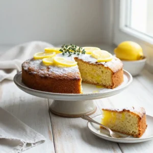 Easy Lemon Zest Olive Oil Cake with Glaze Recipe