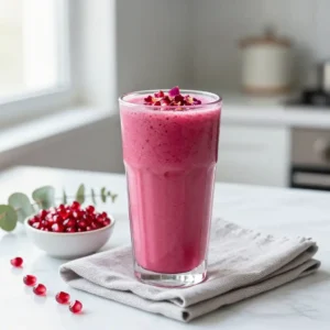 Youthful Skin Glow Smoothie: Pomegranate & Rosehip