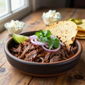 Tender Chipotle Beef Barbacoa Slow Cooker Recipe