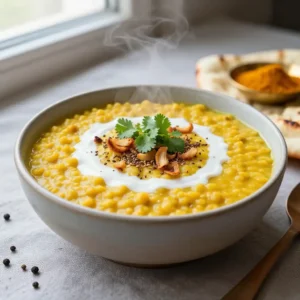 Healthy Slow Cooker Lentil Dal with Cumin & Turmeric