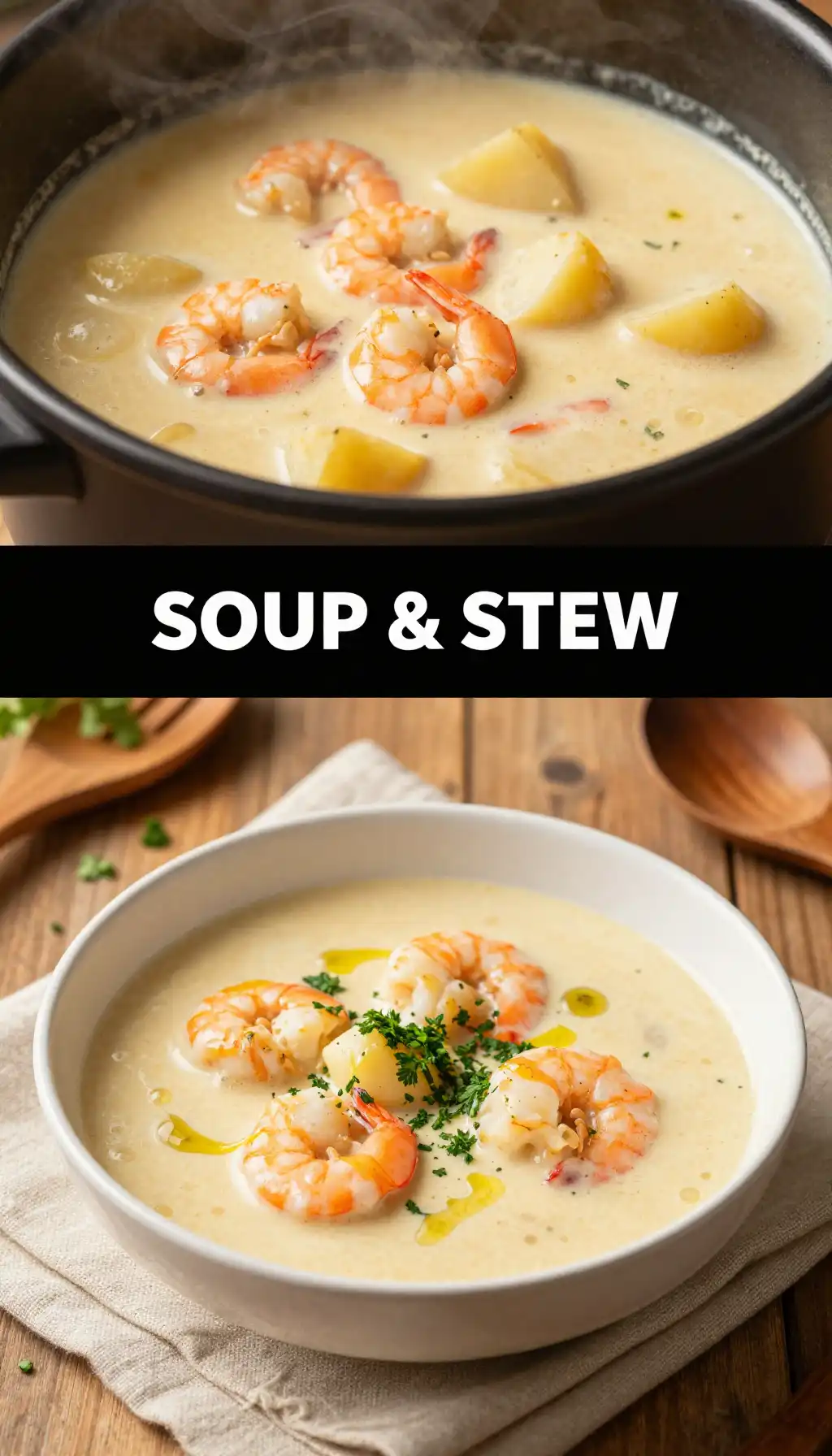 Slow Cooker Seafood Chowder with Cream Base