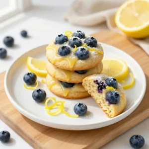Easy Lemon Blueberry Cookies Recipe - Perfect for Tea Time