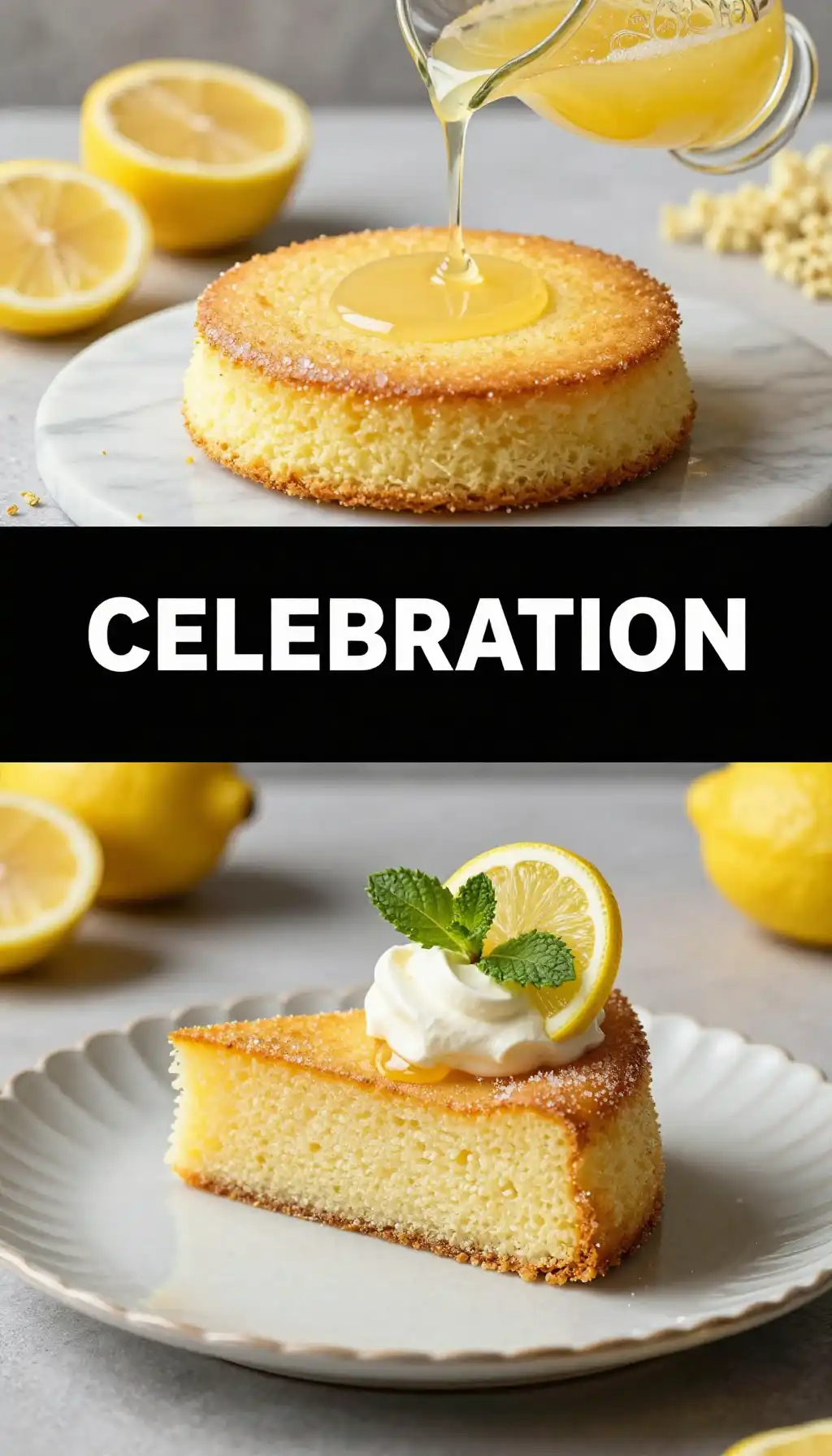 Sparkling Lemon And Elderflower Cake