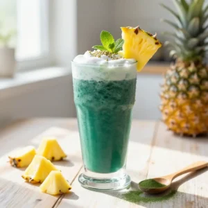 Vibrant Spirulina Pineapple Smoothie for Energy