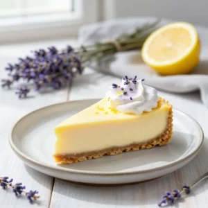 No-Bake Spring Lemon Lavender Cheesecake Recipe