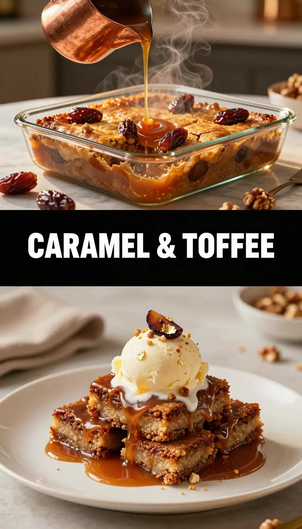 Sticky Toffee Pudding Bars pinterest pin