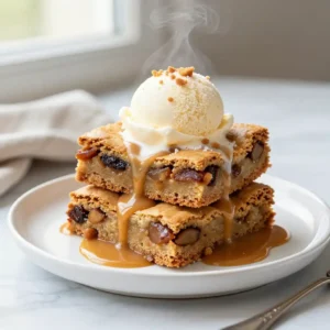 Gooey Sticky Toffee Pudding Blondies Recipe (Easy!)