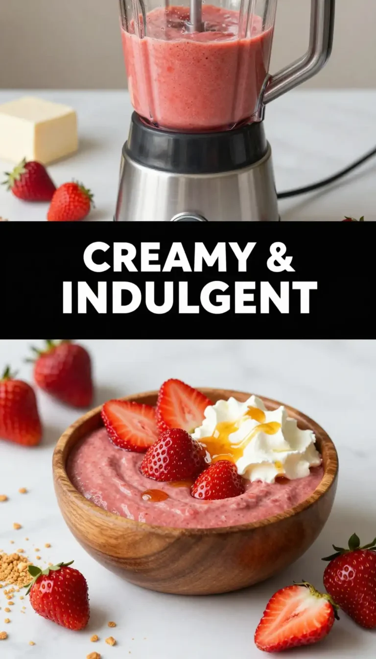 Strawberry Cheesecake Smoothie Bowl for Dessert