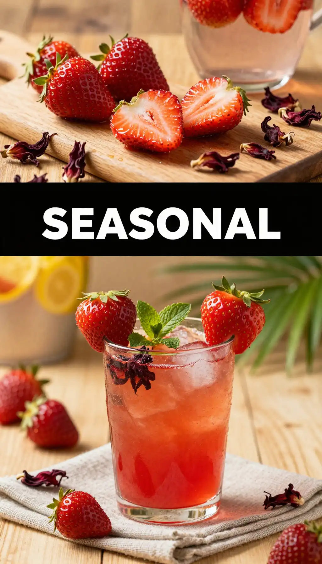 Strawberry Hibiscus Agua Fresca for Summer Parties