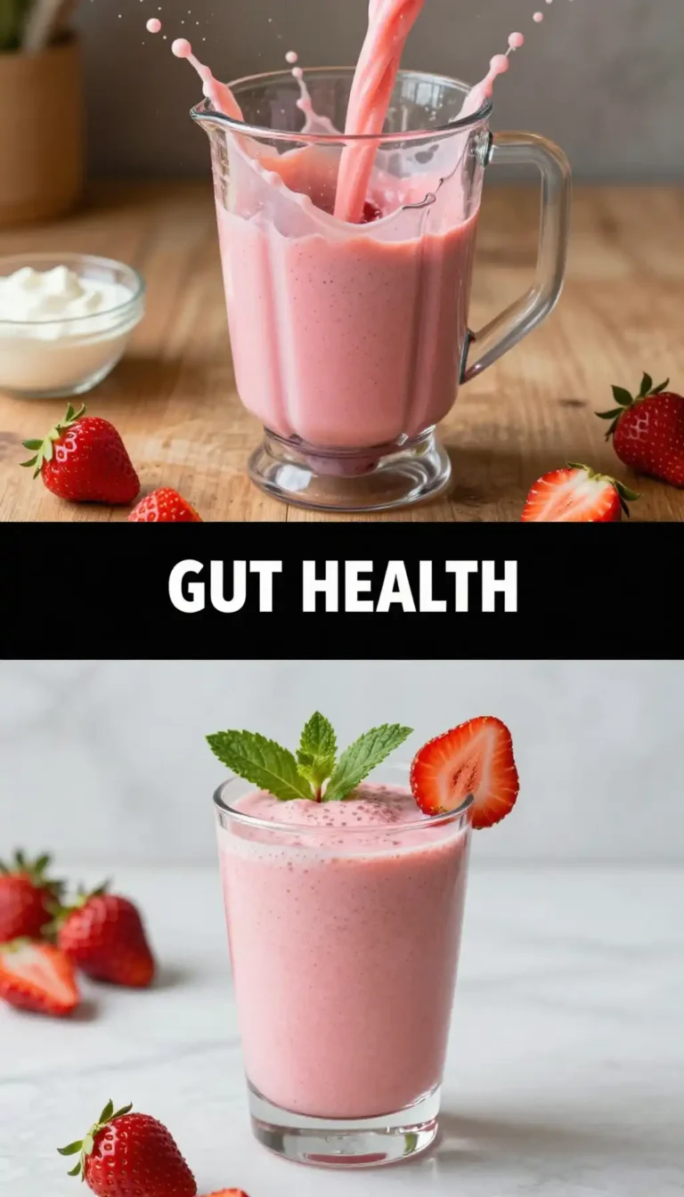 Strawberry Kefir Smoothie for Probiotic Boost
