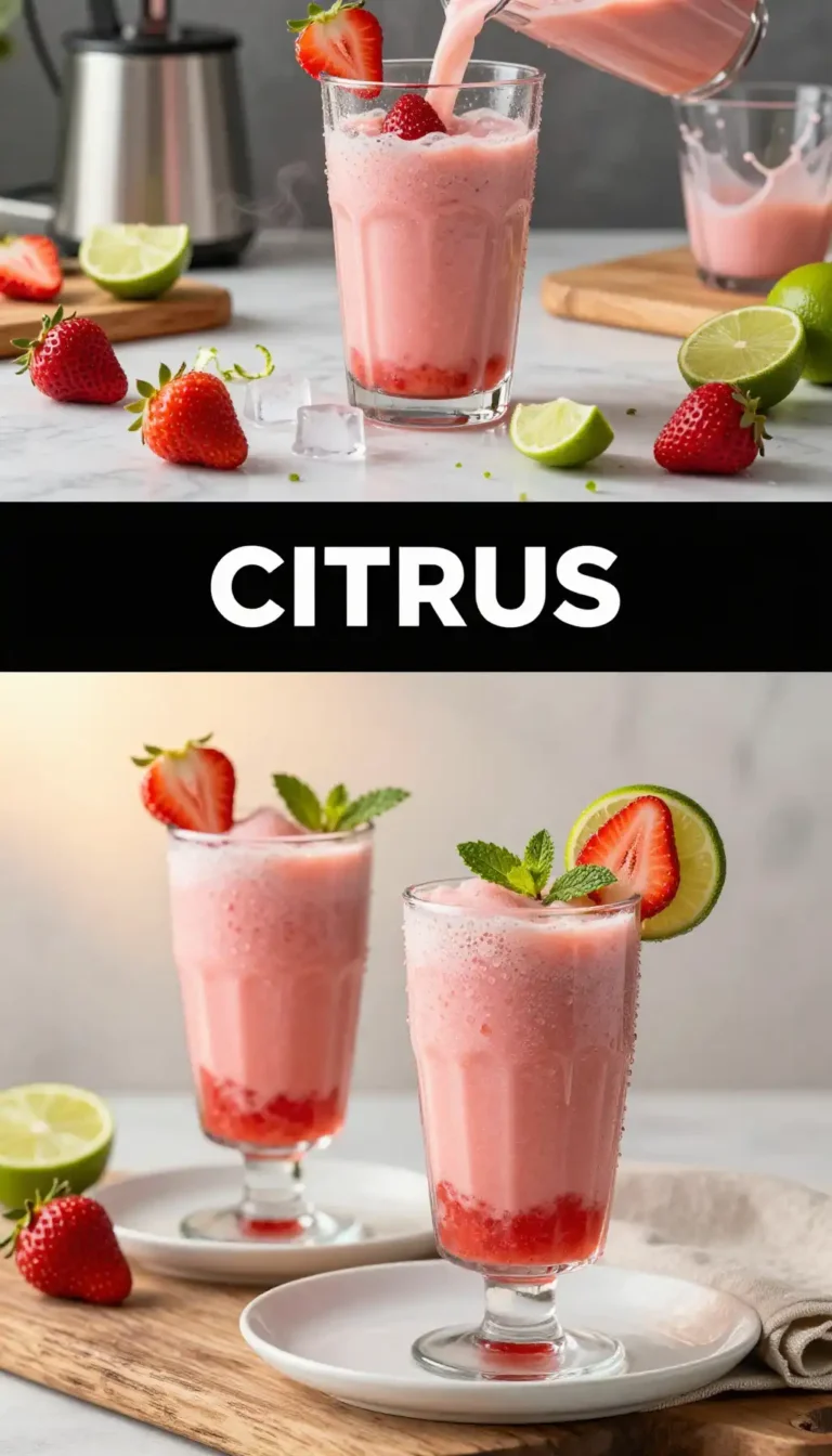 Strawberry Lime Smoothie for Summer Zest